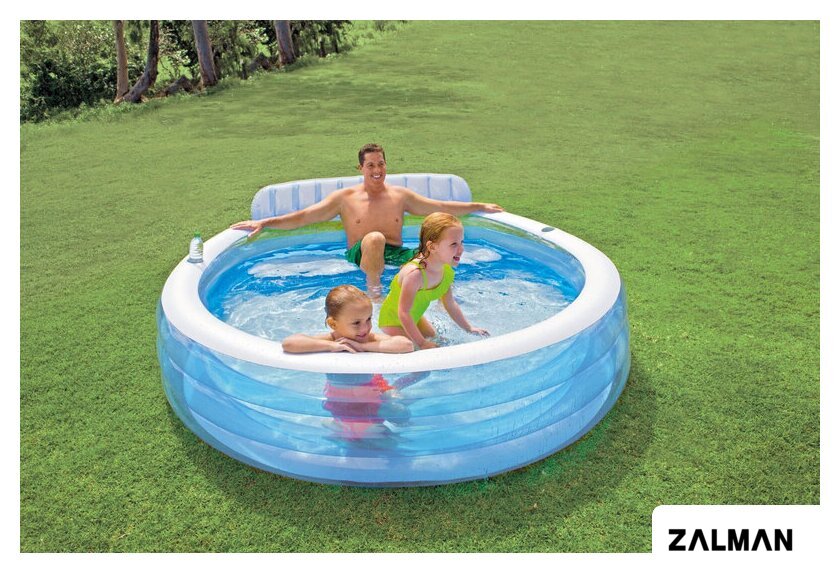 Надувной бассейн Intex Swim Center Family Lounge 224x216x76 (57190)