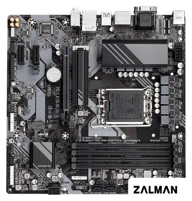 Материнская плата Gigabyte B760M DS3H (rev. 1.0)