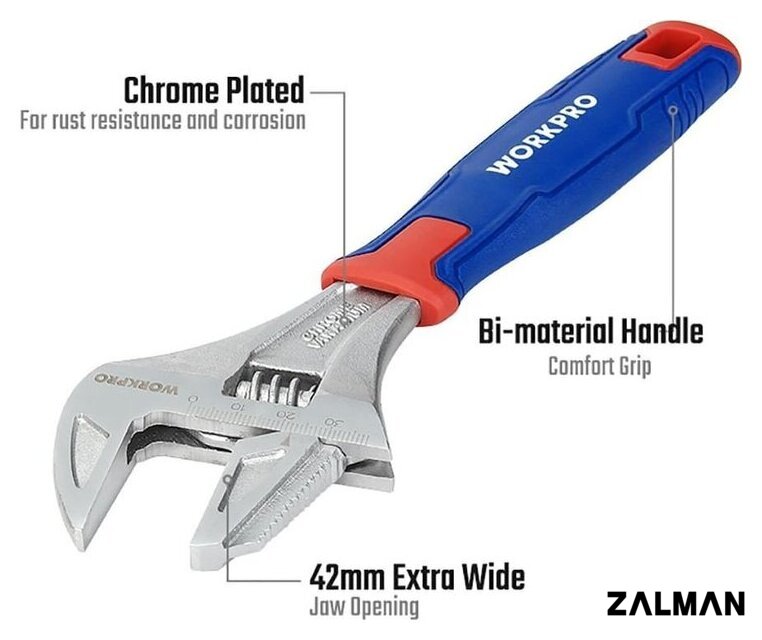 Ключ разводной Workpro WP272014