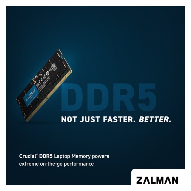 Оперативная память Crucial 16ГБ DDR5 SODIMM 5600МГц CT16G56C46S5
