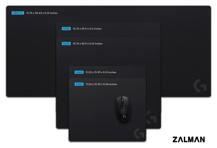 Коврик для мыши Logitech G640 (с серым логотипом)