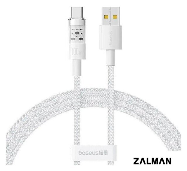 Кабель Baseus Gem Fast-Charging Data Cable USB Type-A - USB Type-C (1 м, белый)