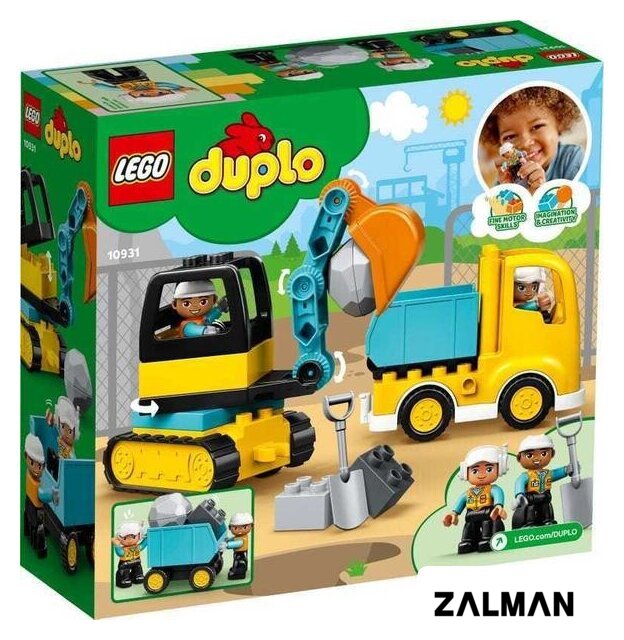 Конструктор LEGO Duplo 10931 Грузовик и гусеничный экскаватор