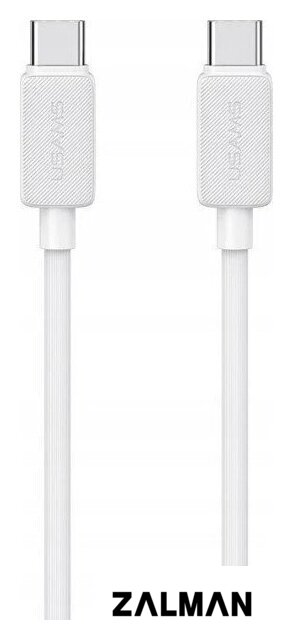 Кабель Usams US-SJ691 USB Type-C - USB Type-C (1 м, белый)