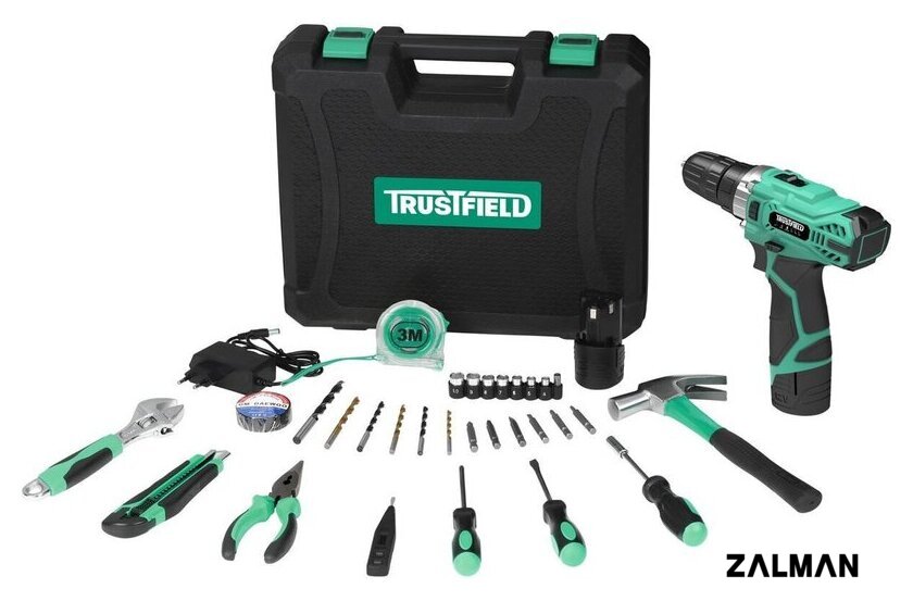 Дрель-шуруповерт Trustfield ETCD-12.1.1-Set (с 2-мя АКБ, кейс)