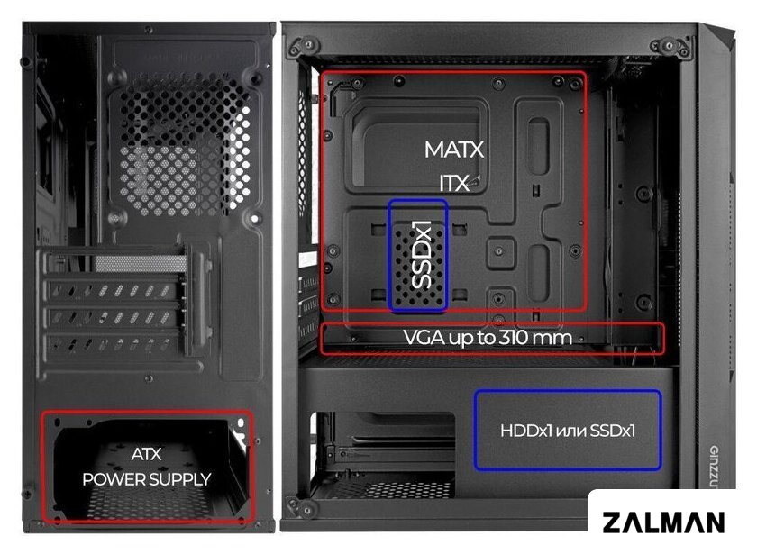 Корпус Ginzzu CL590