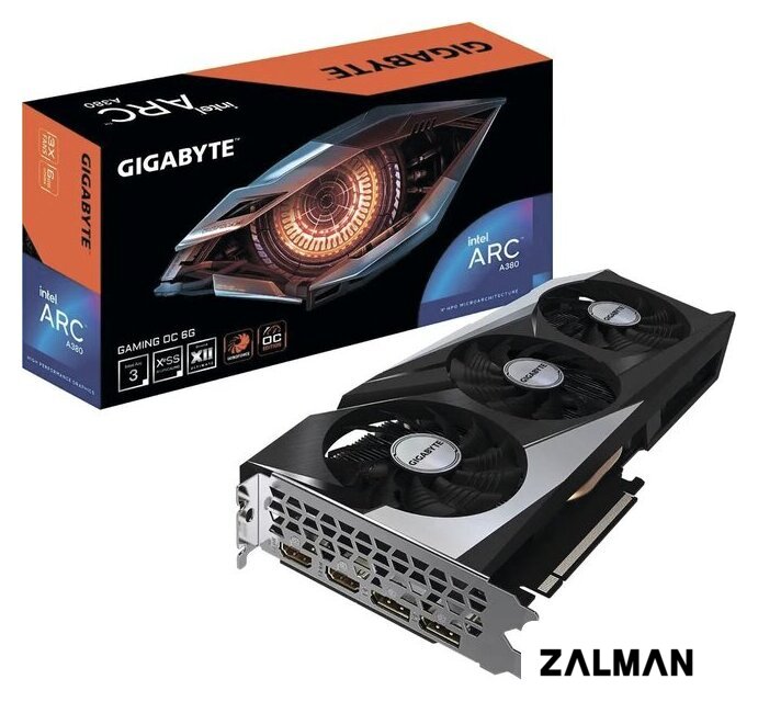 Видеокарта Gigabyte Intel Arc A380 Gaming OC GV-IA380GAMING OC-6GD