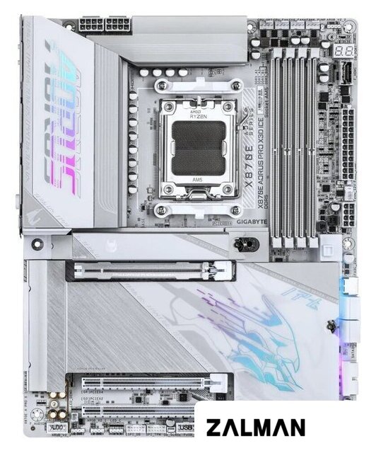 Материнская плата Gigabyte X870E Aorus Pro X3D Ice