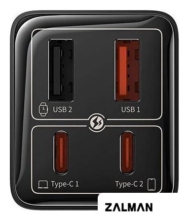 Сетевое зарядное Baseus GaN6 Pro Fast Charger 2C + 2U 100W P10162705112-00 (черный)