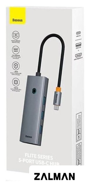 Док-станция Baseus Flite Series 4-Port USB-C Hub B00052809813-00