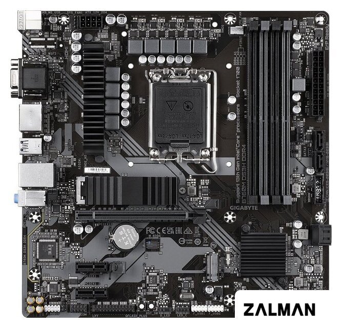 Материнская плата Gigabyte B760M DS3H DDR4 (rev. 1.0)