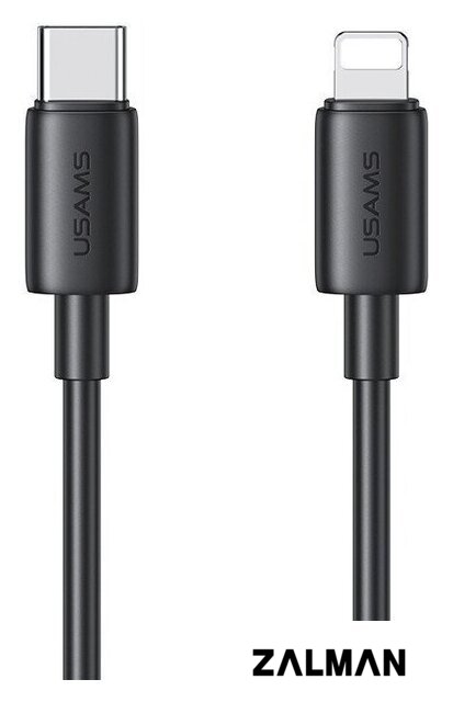 Кабель Usams SJ712 USB Type-C - Lightning (1 м, черный)