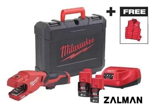 Труборез Milwaukee M12PCSSMC-202C 4933499464 (с 2-мя АКБ, кейс)