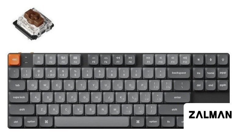 Клавиатура Keychron K1 Max RGB K1M-H3-RU (Gateron Low Profile Brown 2.0)