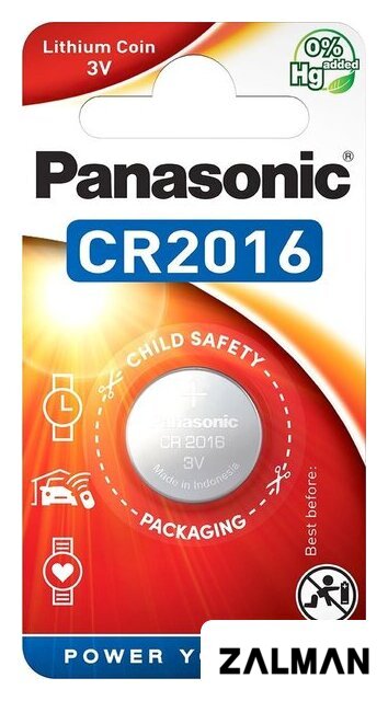Батарейка Panasonic CR2016 CR-2016EL/1B