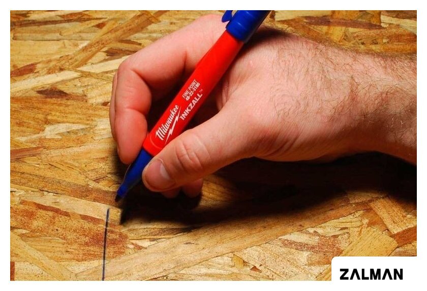 Маркер Milwaukee Inkzall 4932492126 (1 шт, синий)