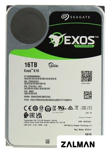 Жесткий диск Seagate Exos X18 16TB ST16000NM000J