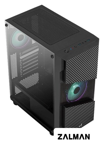 Корпус AeroCool Menace Saturn RGB-G-BK-v1