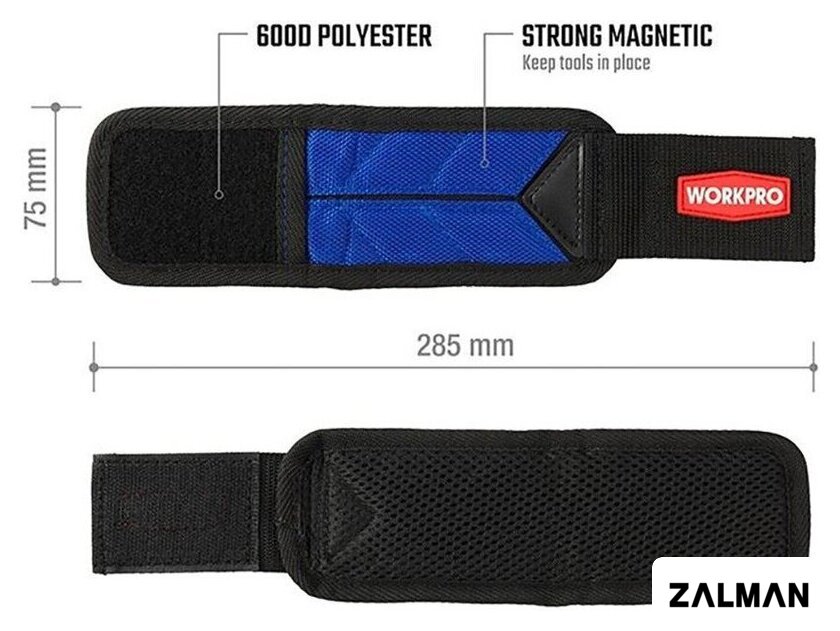 Манжета магнитная на руку Workpro WP289002