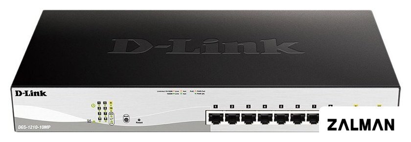 Управляемый коммутатор 2-го уровня D-Link DGS-1210-10MP/FL2A