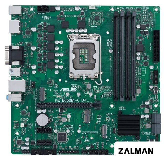Материнская плата ASUS Pro B660M-C D4-CSM