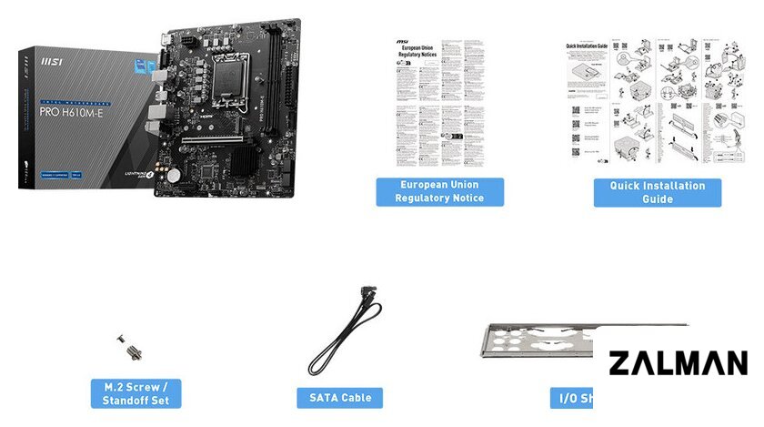 Материнская плата MSI PRO H610M-E