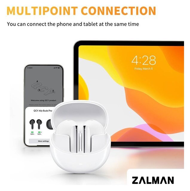 Наушники QCY AilyBuds Pro (белый)