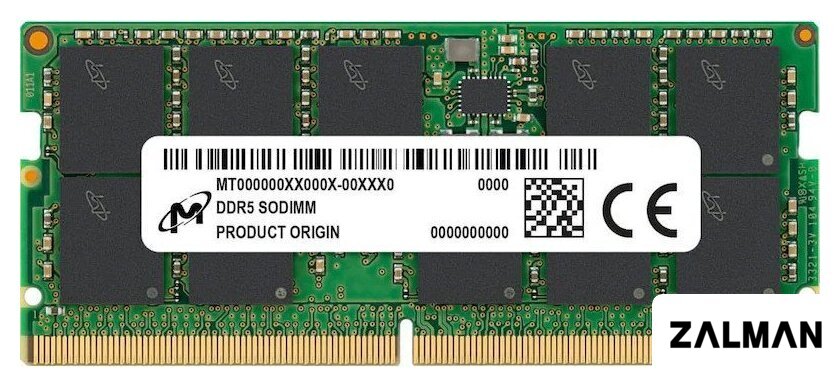 Оперативная память Micron 8ГБ DDR5 SODIMM 5600 МГц MTC4C10163S1SC56BD1