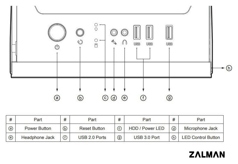 Корпус Zalman S5 (черный)