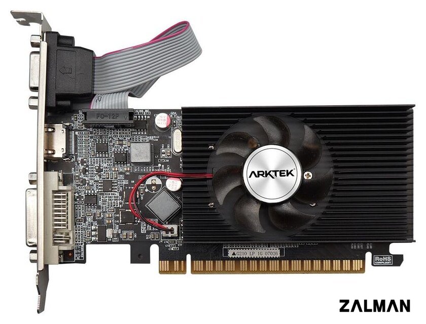 Видеокарта Arktek GeForce GT210 1GB DDR3 AKN210D3S1GL1