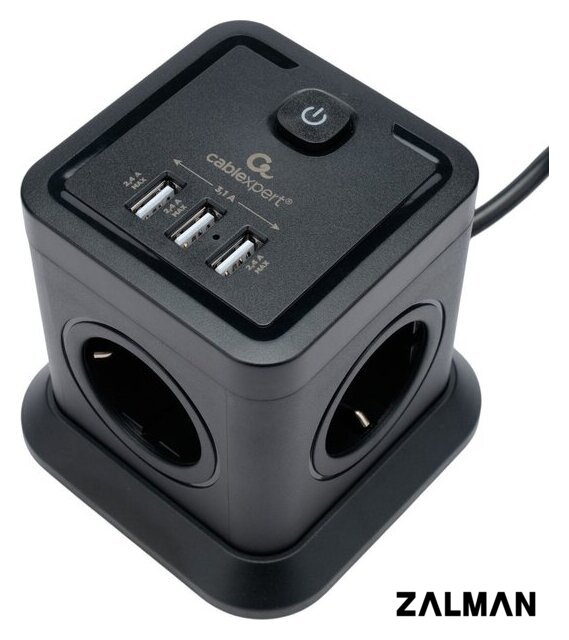Сетевой фильтр Cablexpert TWR-4-U3-B-3