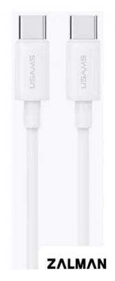 Кабель Usams US-SJ711 USB Type-C - USB Type-C (1 м, белый)