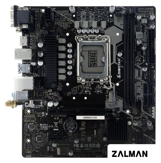 Материнская плата BIOSTAR Z690MX2-E D4 Ver. 6.0