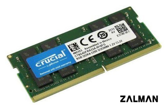 Оперативная память Crucial 16GB DDR4 SODIMM PC4-25600 CT16G4SFRA32A