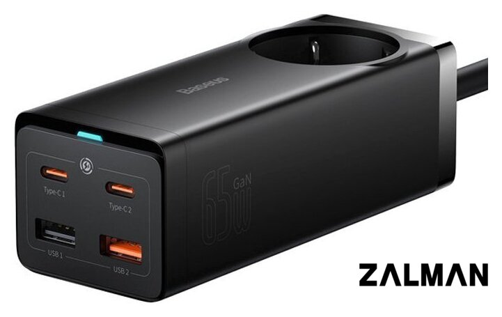 Сетевое зарядное Baseus GaN3 Pro Desktop Powerstrip AC+2U+2C 65W PSZM000901
