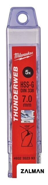 Набор сверл Milwaukee 4932352393 (5 предметов)