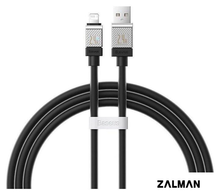 Кабель Baseus CoolPlay Series USB Type-A - Lightning (1 м, черный)
