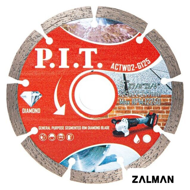 Отрезной диск алмазный  P.I.T. ACTW02-G125