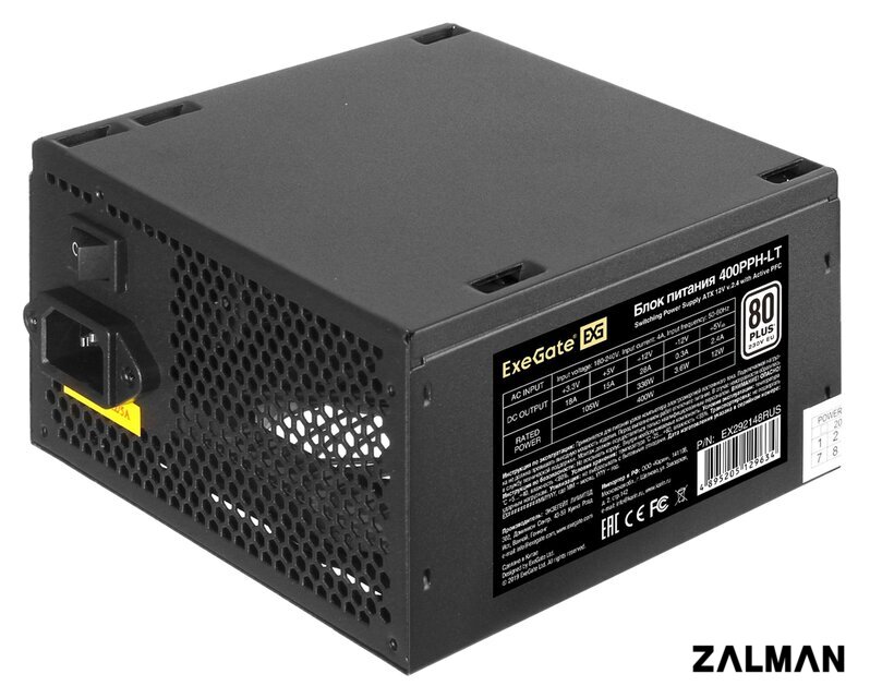 Блок питания ExeGate 400PPH-LT 80 Plus EX292148RUS