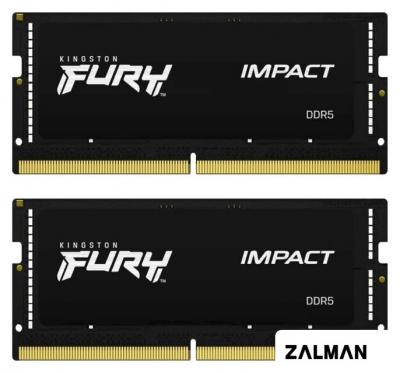 Оперативная память Kingston FURY Impact 2x8 ГБ DDR5 4800 МГц KF548S38IBK2-16