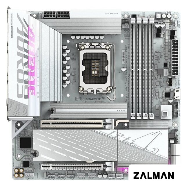 Материнская плата Gigabyte B860M Aorus Elite WiFi6E Ice