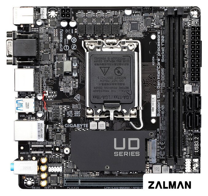 Материнская плата Gigabyte H610I (rev. 1.0)