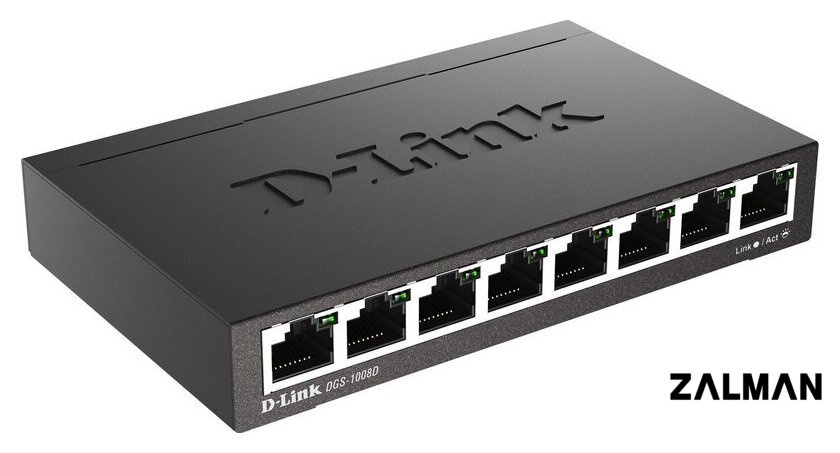 Неуправляемый коммутатор D-Link DGS-1008D/R1A
