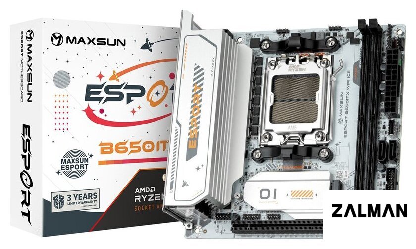 Материнская плата Maxsun eSport B650ITX WiFi Ice