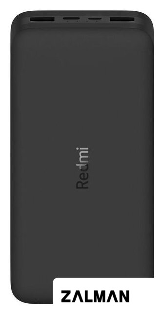 Внешний аккумулятор Xiaomi Redmi Power Bank 20000mAh (черный, международная версия)