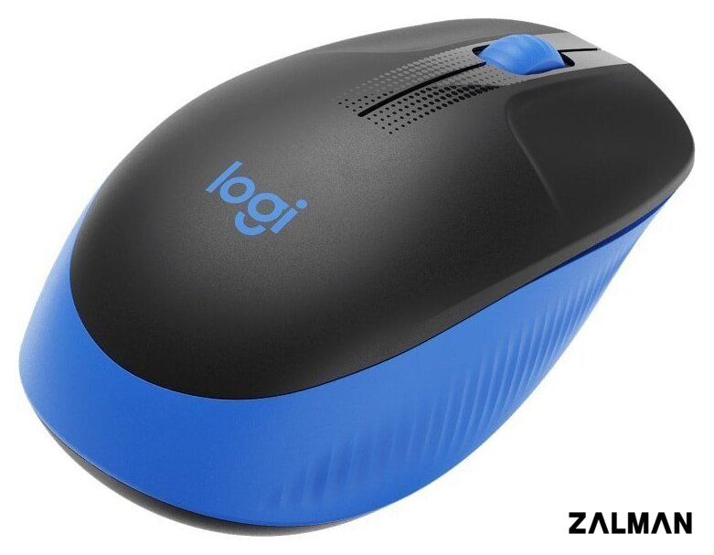 Мышь Logitech M190 (черный/синий)