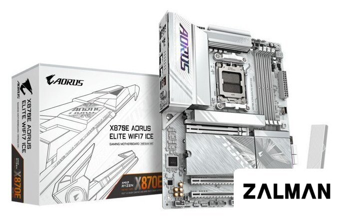 Материнская плата Gigabyte X870E Aorus Elite WiFi7 Ice (rev. 1.3)