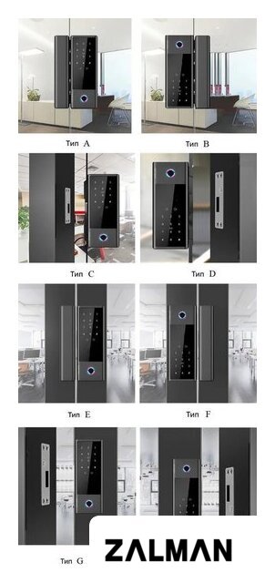 Дверной замок Roome Smart Tuya Digital Fingerprint Lock GS1 (черный)