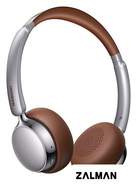 Наушники Ugreen Studio Plus HP207 (серебристый/коричневый)