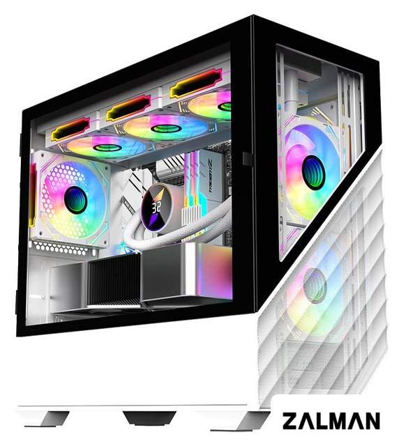 Корпус 1stPlayer DK D7 D7-WH-3F1-W